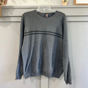 Crewneck Sweater Arrow 100% Cotton Carbon Gray Men's Size Small